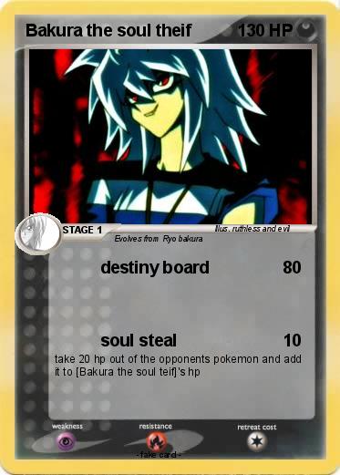 Pokemon Bakura the soul theif