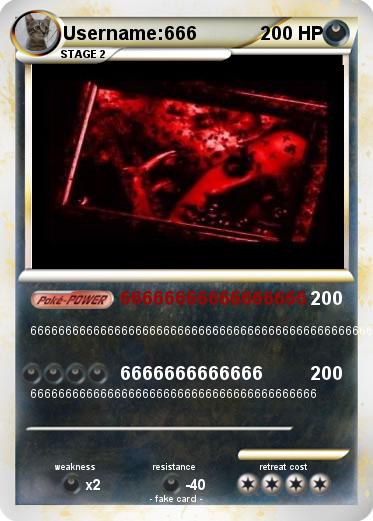 Pokemon Username:666