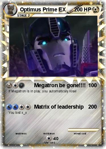 Pokemon Optimus Prime EX