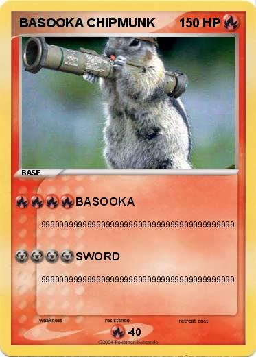 Pokemon BASOOKA CHIPMUNK