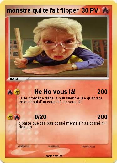 Pokemon monstre qui te fait flipper
