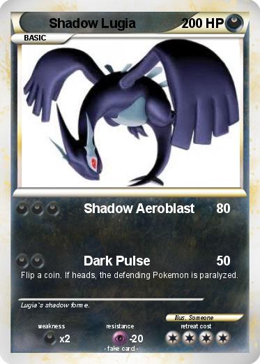 Pokemon Shadow Lugia