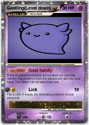 Pokemon Gastling(Level down)