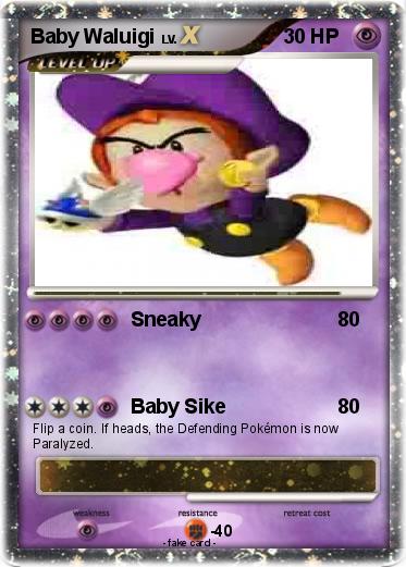 Pokemon Baby Waluigi