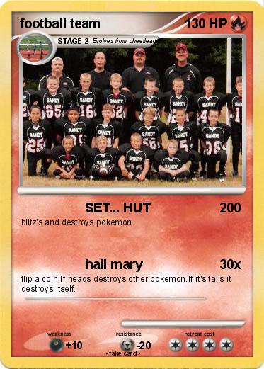 Pokemon football team