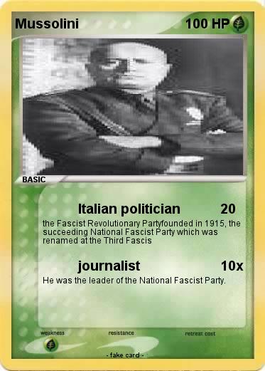 Pokemon Mussolini
