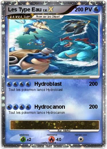 Pokemon Les Type Eau