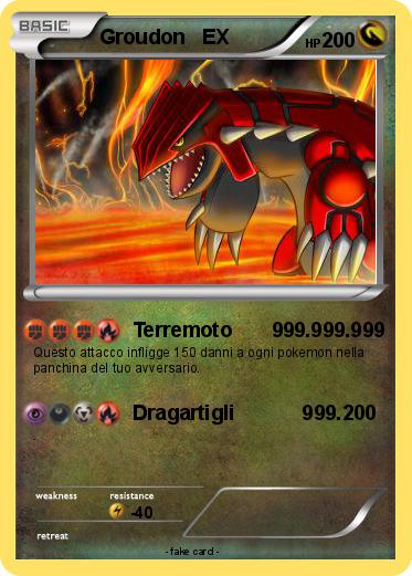 Pokemon Groudon   EX