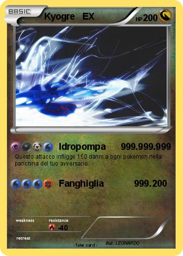 Pokemon Kyogre   EX