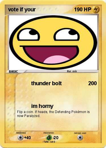 Pokemon vote if your