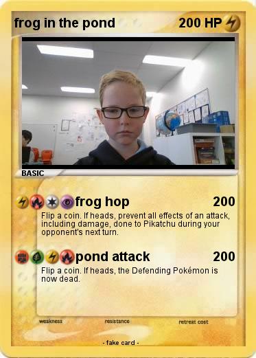 Pokemon frog in the pond