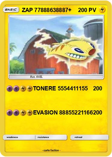 Pokemon ZAP 77888638887+