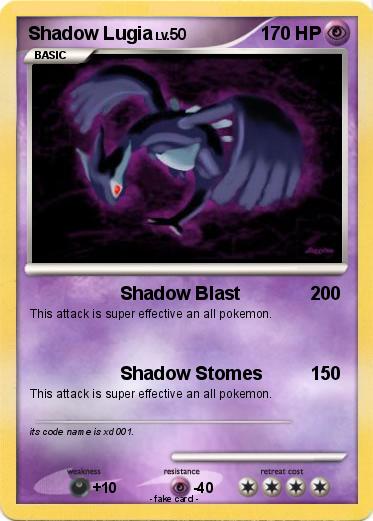 Pokemon Shadow Lugia
