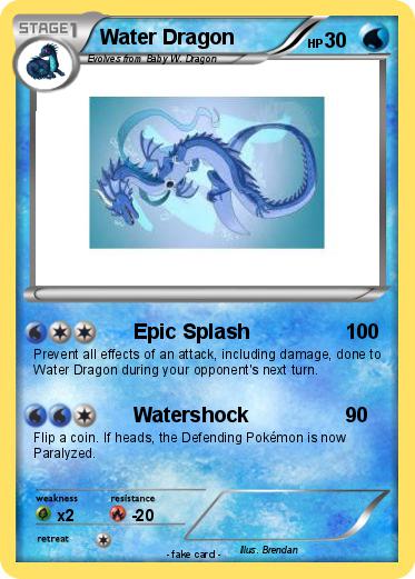 Pokemon Water Dragon