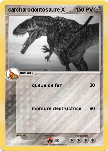Pokemon carcharodontosaure X