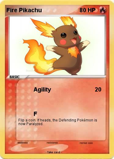Pokemon Fire Pikachu