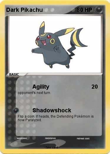 Pokemon Dark Pikachu