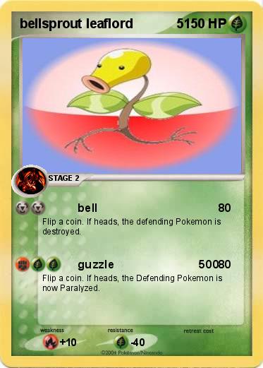 Pokemon bellsprout leaflord            5