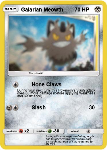 Pokemon Galarian Meowth