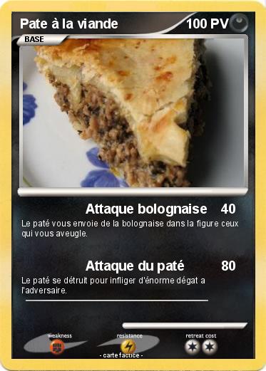 Pokemon Pate à la viande
