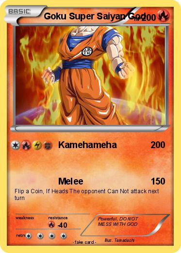 Pokemon Goku Super Saiyan God