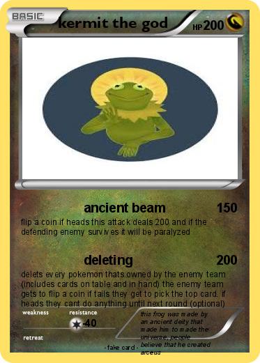 Pokemon kermit the god