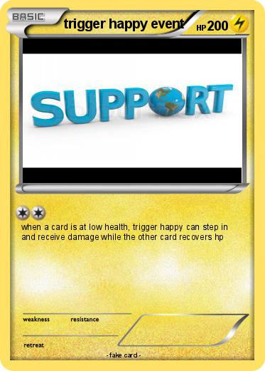 Pokemon trigger happy event
