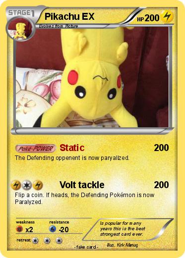 Pokemon Pikachu EX
