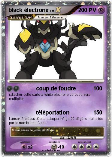 Pokemon black électrone