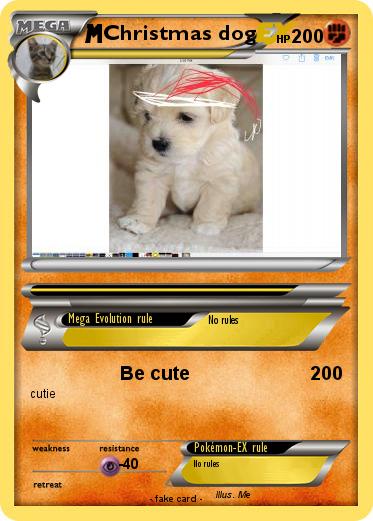 Pokemon Christmas dog