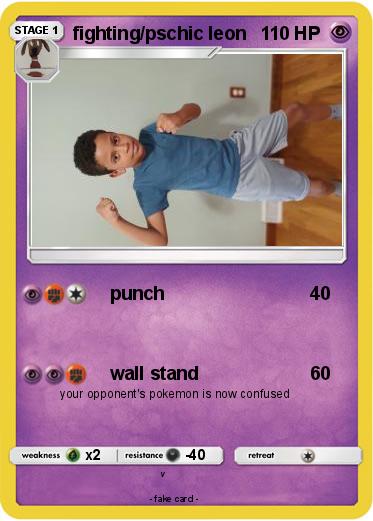 Pokemon fighting/pschic leon