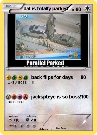 Pokemon dat is totally parked