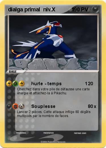 Pokemon dialga primal  niv.X           1                                                          