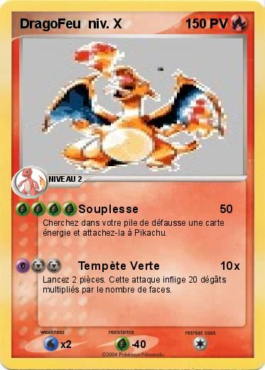Pokemon DragoFeu  niv. X