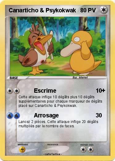 Pokemon Canarticho & Psykokwak