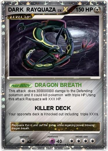 Pokemon DARK  RAYQUAZA
