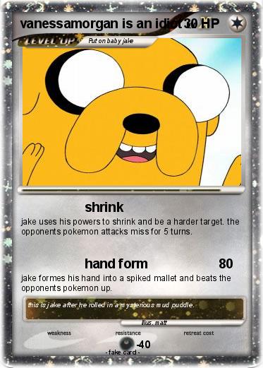 Pokemon vanessamorgan is an idiot