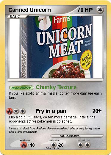 Pokemon Canned Unicorn