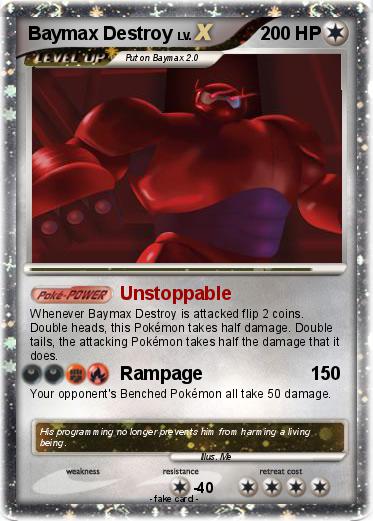 Pokemon Baymax Destroy