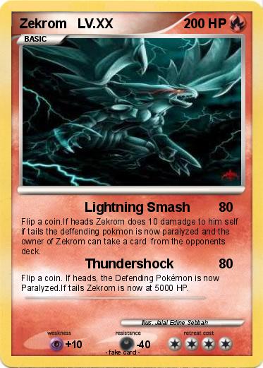 Pokemon Zekrom   LV.XX