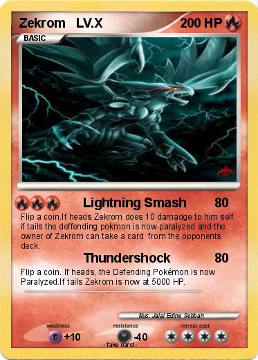 Pokemon Zekrom   LV.X