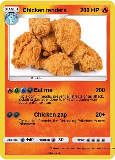 Pokemon Chicken tenders