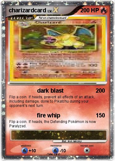 Pokemon charizardcard