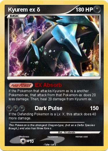 Pokemon Kyurem ex δ
