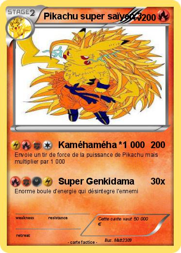 Pokemon Pikachu super saïyen 3