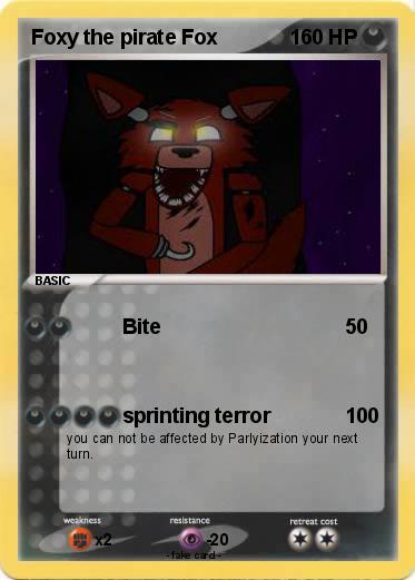 Pokemon Foxy the pirate Fox