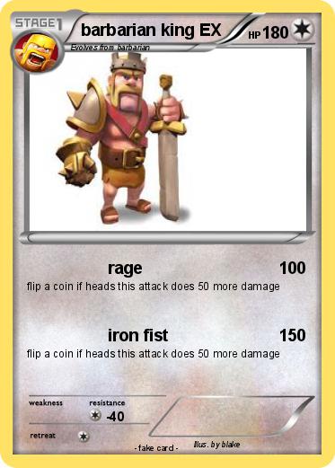 Pokemon barbarian king EX