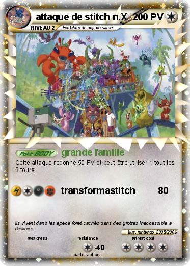 Pokemon attaque de stitch n.X