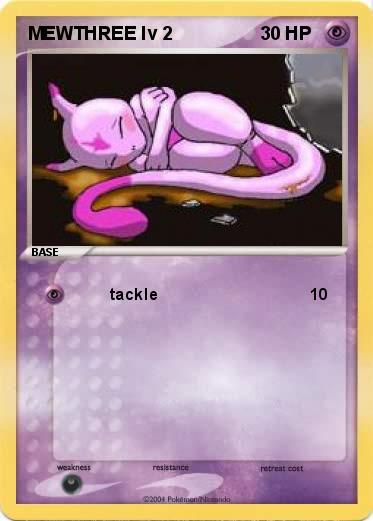 Pokemon MEWTHREE lv 2