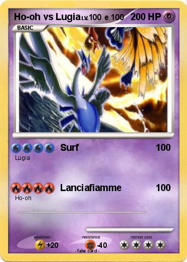 Pokemon Ho-oh vs Lugia